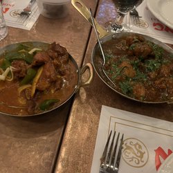 Nanking Restaurant - Ginger lamb and chicken Manchurian
