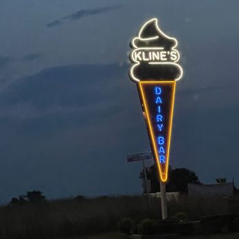 Kline's Dairy Bar - a neon sign for kline's dairy - Ice Cream & Frozen Yogurt Near Me - McGaheysville, Virginia Kline's Dairy Bar - a neon sign for kline's dairy - Ice Cream & Frozen Yogurt Near Me - McGaheysville, Virginia