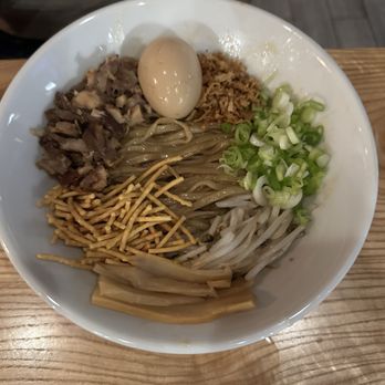 Akahoshi Ramen - Aburasoba w/ egg - Ramen Near Me - Chicago, Illinois