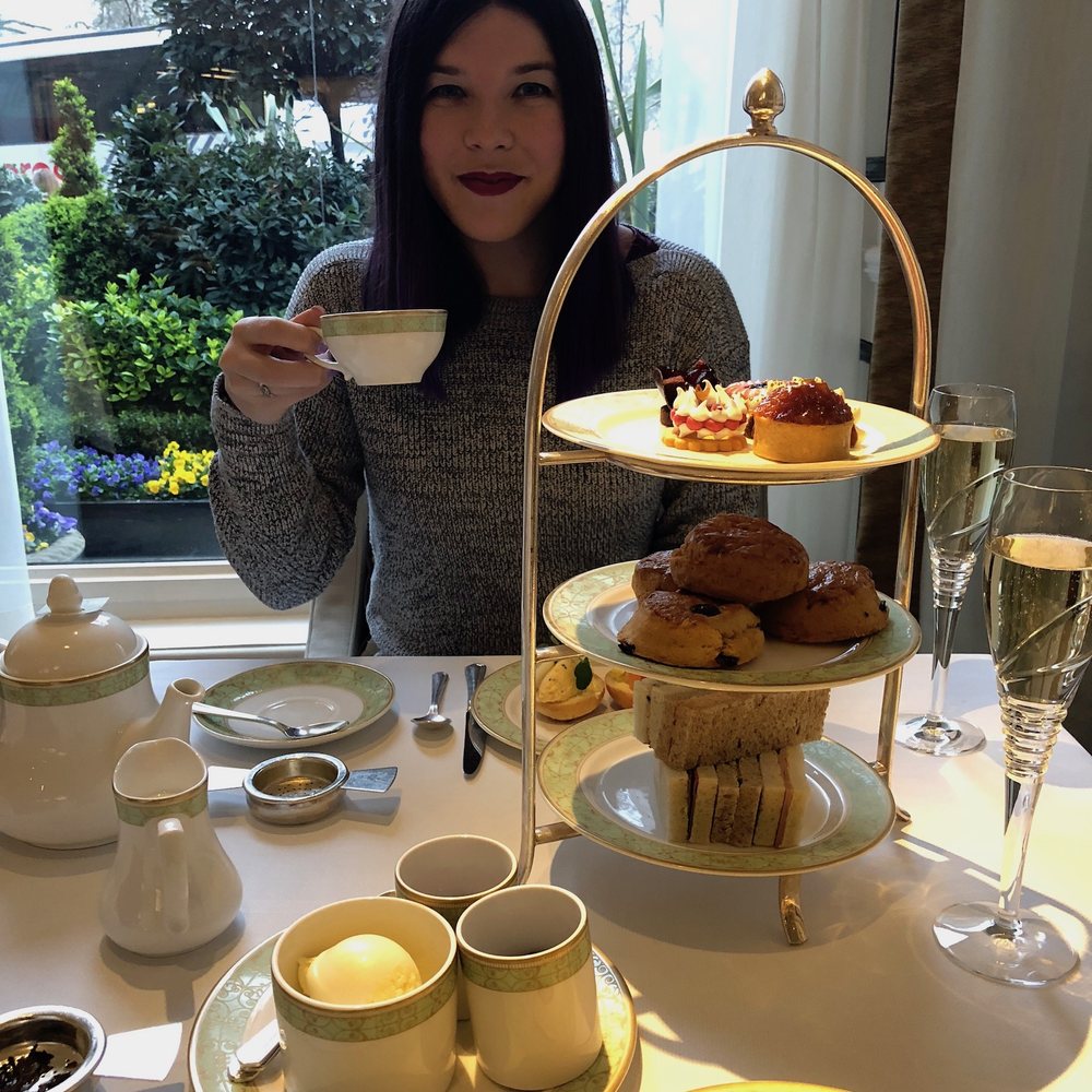 Every finger sandwich, scone, and treat was delicious. The champagne was a nice touch.