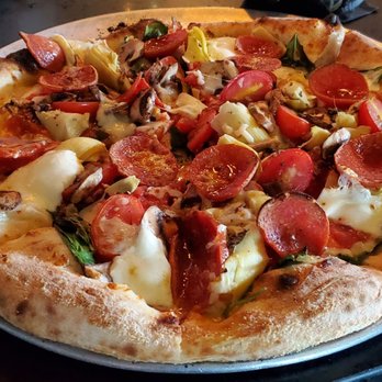 V Pizza - Veggie pizza with added pepperoni - Pizza Near Me - Jacksonville Beach, Florida V Pizza - Veggie pizza with added pepperoni - Pizza Near Me - Jacksonville Beach, Florida