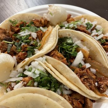 Tacos Jalisco - Al pastor tacos with onion and cilantro - Mexican Near Me - Benicia, California