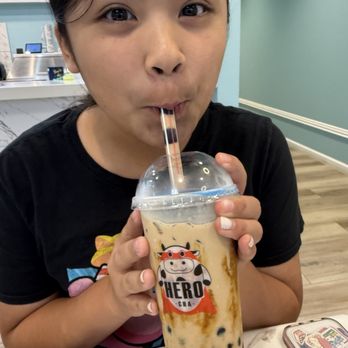 Hero Cha - Brown sugar organic milk tea - Bubble Tea Near Me - Friendswood, Texas