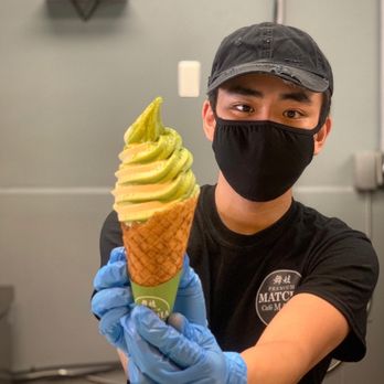Premium Matcha Cafe Maiko - Mix of vanilla and matcha soft serve with some matcha on top - Coffee & Tea Near Me - Troy, Michigan Premium Matcha Cafe Maiko - Mix of vanilla and matcha soft serve with some matcha on top - Coffee & Tea Near Me - Troy, Michigan