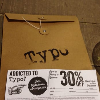 Typo - Cute wrapping and 30% off when you sign up online. - Cards & Stationery Near Me - Bloomington, Minnesota Typo - Cute wrapping and 30% off when you sign up online. - Cards & Stationery Near Me - Bloomington, Minnesota