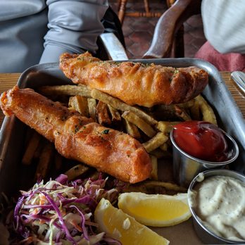 Nick's Cove - Fish n Chips ($22) - 4 stars. Incredibly fresh fish, lightly fried. Fries a bit dry, too crispy (& yet thick). Sat lunch 2019-04-06 - Seafood Near Me - Marshall, California Nick's Cove - Fish n Chips ($22) - 4 stars. Incredibly fresh fish, lightly fried. Fries a bit dry, too crispy (& yet thick). Sat lunch 2019-04-06 - Seafood Near Me - Marshall, California