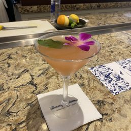 Great basil grapefruit martini