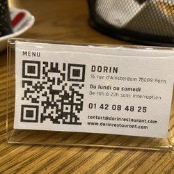 Dorin Restaurant - Lien menu, horaires, contact