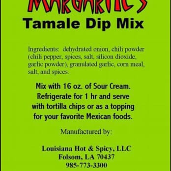 Margarite's Hot Tamales - tamale dip mix - Specialty Food Near Me - Mandeville, Louisiana Margarite's Hot Tamales - tamale dip mix - Specialty Food Near Me - Mandeville, Louisiana