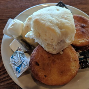 Cracker Barrel Old Country Store - Biscuits and cornbread. Both tasted very bland. - American Near Me - Abilene, Texas Cracker Barrel Old Country Store - Biscuits and cornbread. Both tasted very bland. - American Near Me - Abilene, Texas