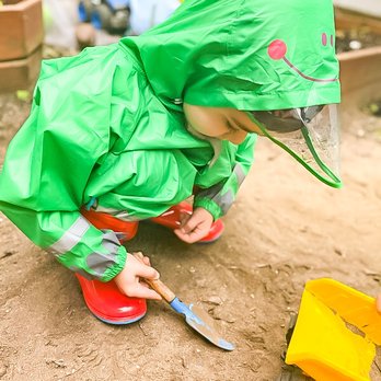 Tiny Bear's House - Child playing in the backyard - Preschools Near Me - Briarwood, New York