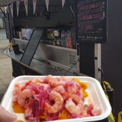 The Hungry Llama - Peruvian Prawn Ceviche