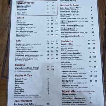 Bar Bocce - menu - Pizza Near Me - Sausalito, California