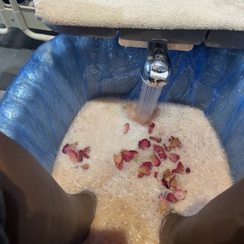 Polished Nail Bar - Flower petals added after the jelly is dissolved. - Nail Salons Near Me - Gainesville, Georgia Polished Nail Bar - Flower petals added after the jelly is dissolved. - Nail Salons Near Me - Gainesville, Georgia