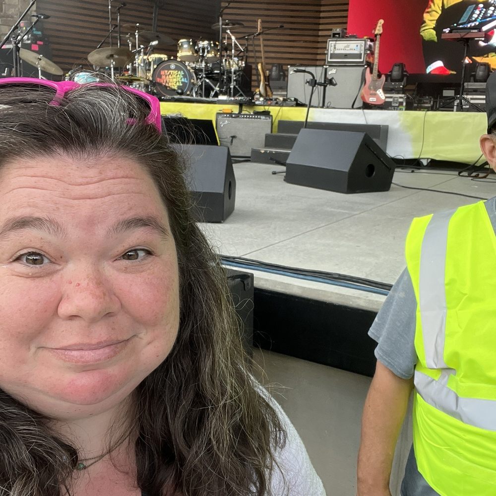 Dillon Amphitheatre - Stage and a sunburn - Performing Arts Near Me - Dillon, Colorado