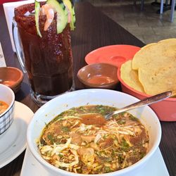 Tacon Madres - Orosi - MENUDO AND SIDE OF POZOLE.