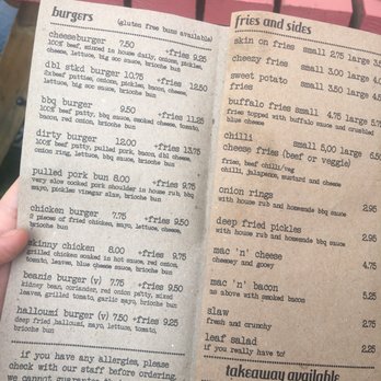 Big Society - Menu - Pubs Near Me - Oxford, OXF
