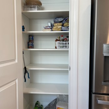 Interiors By Lauren - No wire racks!!! Pantry design! Always can add pull out drawers here too! - Interior Design Near Me Interiors By Lauren - No wire racks!!! Pantry design! Always can add pull out drawers here too! - Interior Design Near Me