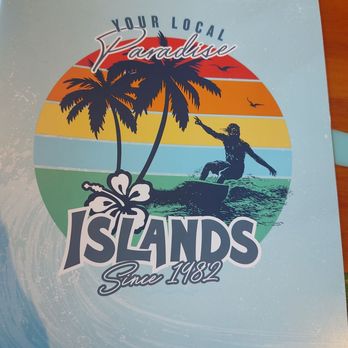 Islands Restaurant - Menus are located on the table, unsanitized dirty and sticky just like the table I sat on. - Burgers Near Me - Fullerton, California Islands Restaurant - Menus are located on the table, unsanitized dirty and sticky just like the table I sat on. - Burgers Near Me - Fullerton, California