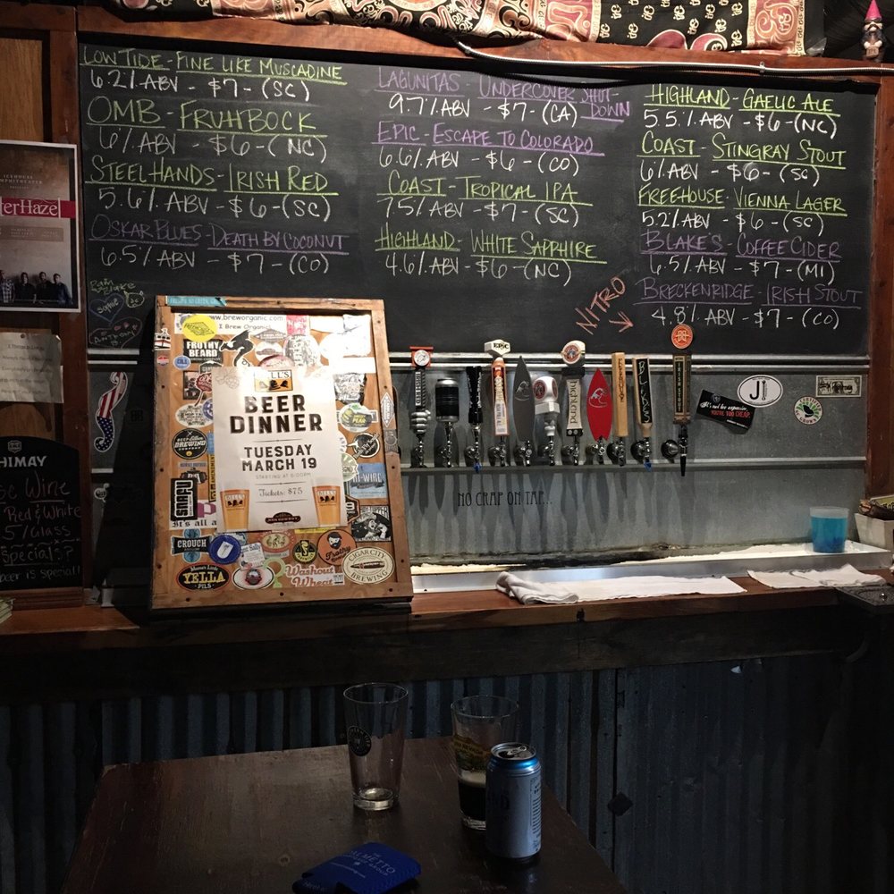 Keg Cowboy - Bar area, beer menu - Bars Near Me - Lexington, South Carolina