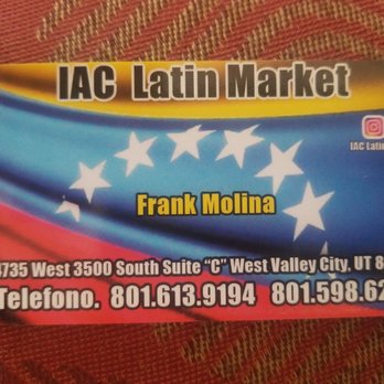 Latin Market - a business card with the flag of venezuela - International Grocery Near Me - Midvale, Utah Latin Market - a business card with the flag of venezuela - International Grocery Near Me - Midvale, Utah