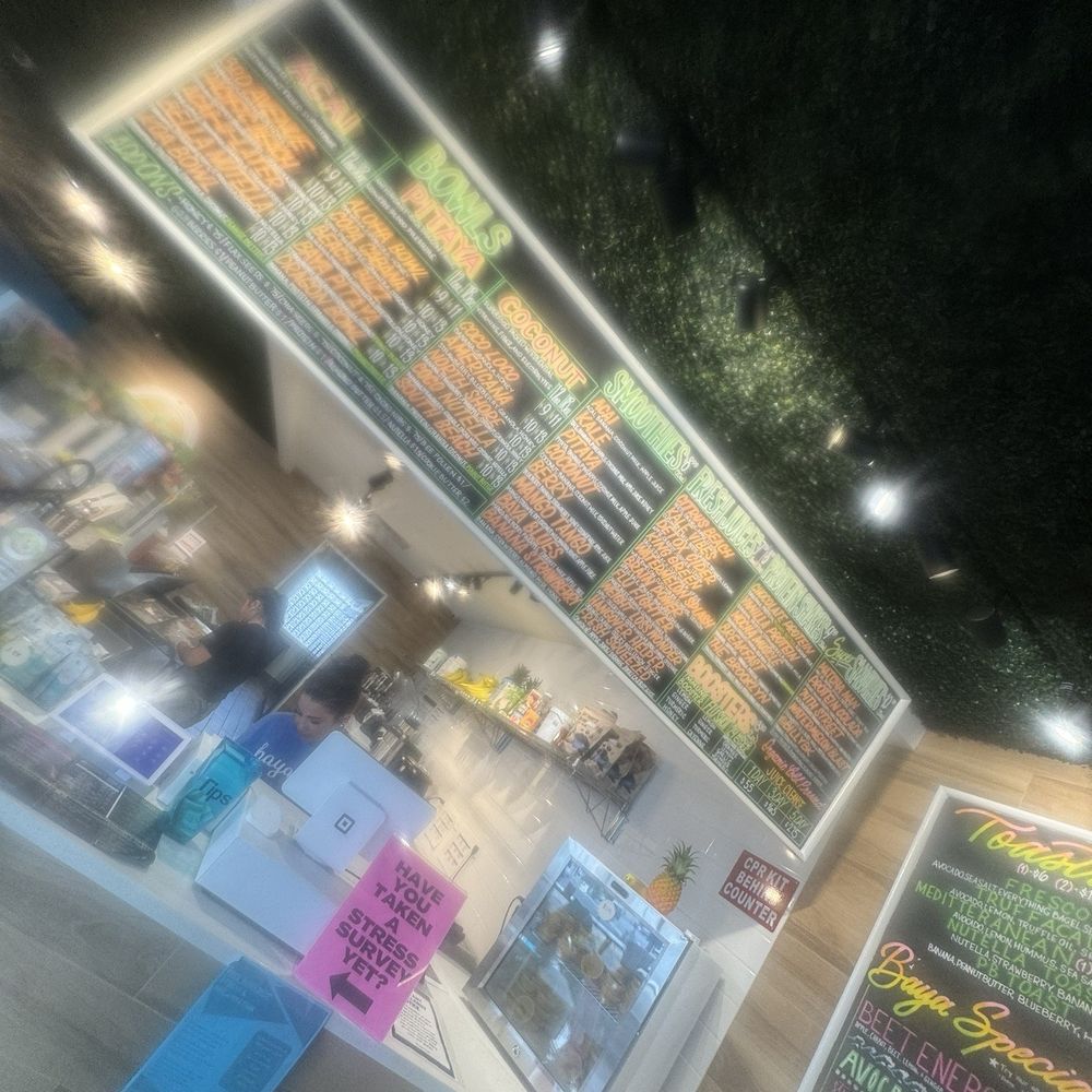 Baya Bar - Acai & Smoothie Shop - The inside - Juice Bars & Smoothies Near Me - Oceanside, New York