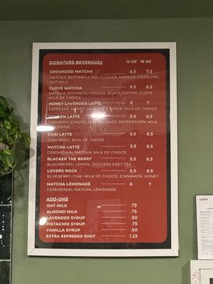 Menu photo 4 Grounded Washington, DC, DC