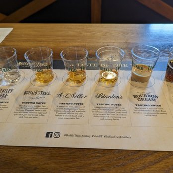 Buffalo Trace Distillery - Very generous tasting that ended with a bourbon chocolate bomb treat - Distilleries Near Me - Frankfort, Kentucky