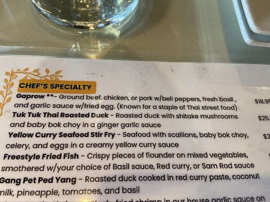 Menu photo 1 Tuk Tuk Thai Overland Park, KS Menu photo 1 Tuk Tuk Thai Overland Park, KS