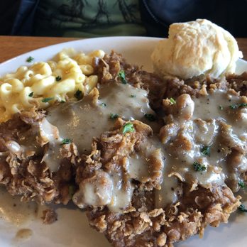 Cracker Barrel Old Country Store - Country fried turkey with Mac and cheese! Huge and yummy - Southern Near Me - Sanford, North Carolina Cracker Barrel Old Country Store - Country fried turkey with Mac and cheese! Huge and yummy - Southern Near Me - Sanford, North Carolina