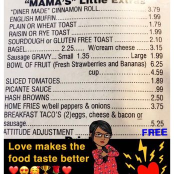 Mama's Daughters' Diner - Love this menu! - Diners Near Me - Plano, Texas