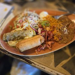 Tello's Grille & Cafe - Guadalajara-#2, Enchilada,  chimichanga, tostada