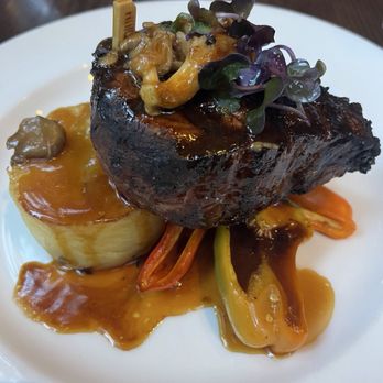 Mountain Room - Filet Mignon with Potato Mushrooms - American Near Me - Yosemite Valley, California Mountain Room - Filet Mignon with Potato Mushrooms - American Near Me - Yosemite Valley, California