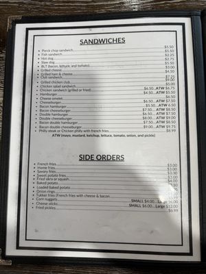 Menu photo 2 Ed's Truck Stop Poulan, GA