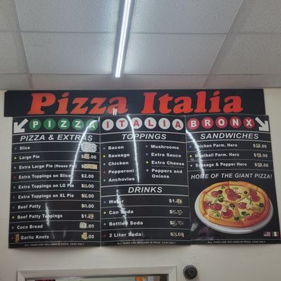 Menu photo 2 Pizza Italia Bronx, NY Menu photo 2 Pizza Italia Bronx, NY