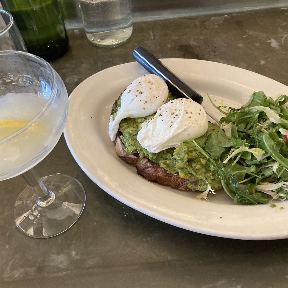 The Smith - Avocado toast and French 75 slushy - New American Near Me - Chicago, Illinois The Smith - Avocado toast and French 75 slushy - New American Near Me - Chicago, Illinois