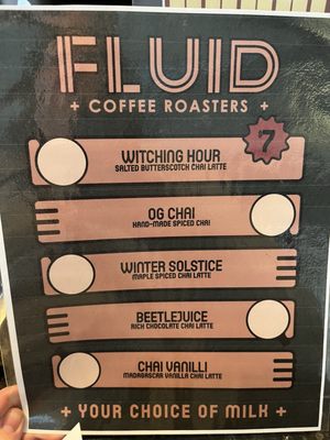 Menu photo 5 Fluid Coffee Roasters Michigan City, IN