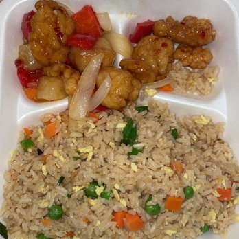 Panda Express - SweetFire Chicken Breast with fried rice - Chinese Near Me - Murfreesboro, Tennessee