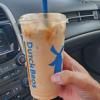 Dutch Bros Coffee - Sugar-free golden eagle double blended with whip cream on top. - Coffee & Tea Near Me - Visalia, California