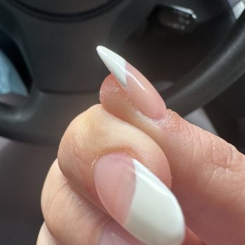 Queen Nails - Crooked French tip - Nail Salons Near Me - Anaheim, California Queen Nails - Crooked French tip - Nail Salons Near Me - Anaheim, California