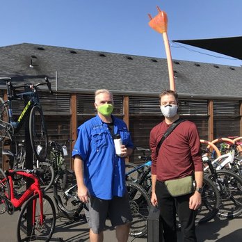 The eBike Store - Owner Wake visiting with a customer. - Bikes Near Me - Portland, Oregon The eBike Store - Owner Wake visiting with a customer. - Bikes Near Me - Portland, Oregon