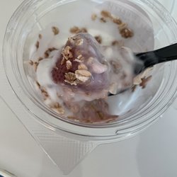 And I thought S*bucks fruit yogurt parfait was expensive and stingy. This place has them beat by far.