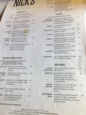 Menu photo 5 Nick's Italian Cafe McMinnville, OR Menu photo 5 Nick's Italian Cafe McMinnville, OR
