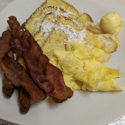 Marina Village Restaurant - Breakfast special with scrambled eggs and french toast $13.