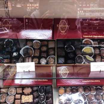 Edelweiss Chocolates - Chocolate sampler on the left - Candy Stores Near Me - Beverly Hills, California Edelweiss Chocolates - Chocolate sampler on the left - Candy Stores Near Me - Beverly Hills, California