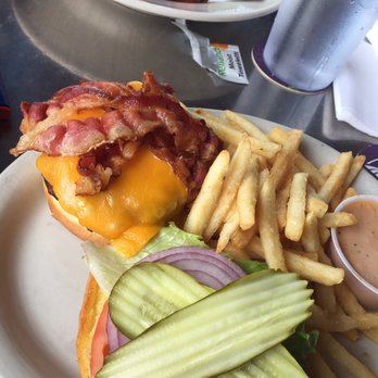 Vortex Bar & Grill - Build your own burger with a side of their secret burger sauce. Yummy in my tummy! - American Near Me - Atlanta, Georgia