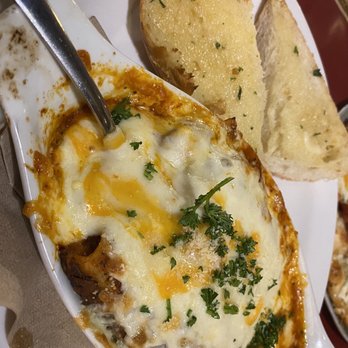 Me-n-Ed's Pizzeria - Lasagna with garlic bread (half order) - Pizza Near Me - Burnaby, British Columbia