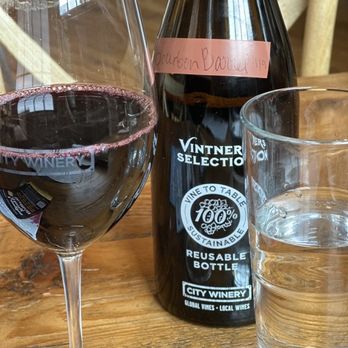 City Winery Hudson Valley - The wine was good but they charge a $25 corkage fee for wine that comes out of the tap! Shame on you! - American Near Me - Montgomery, New York