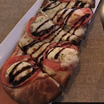 Water Wheel Tavern - Margarita Flatbread with balsamic drizzle - American Near Me - Doylestown, Pennsylvania Water Wheel Tavern - Margarita Flatbread with balsamic drizzle - American Near Me - Doylestown, Pennsylvania