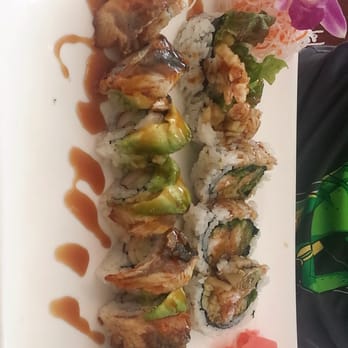Sushi Yama - Dragon roll and shrimp tempura roll - Sushi Bars Near Me - Middletown, Delaware